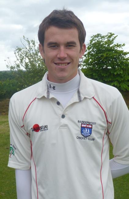 Nick Cope - cracking 99 not out for Saundersfoot
